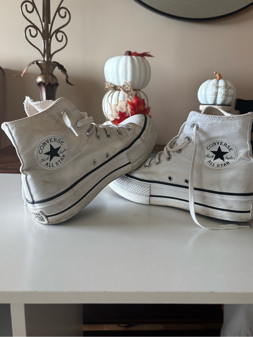 Converse White High-Top All Star Sneakers